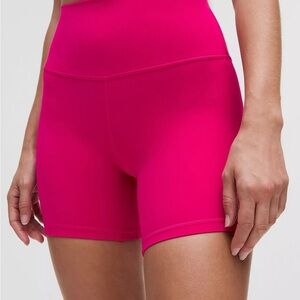 Lululemon Align High Rise Fuchsia Bike Shorts